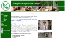 Desktop Screenshot of evergreenacupunctureandherbs.com